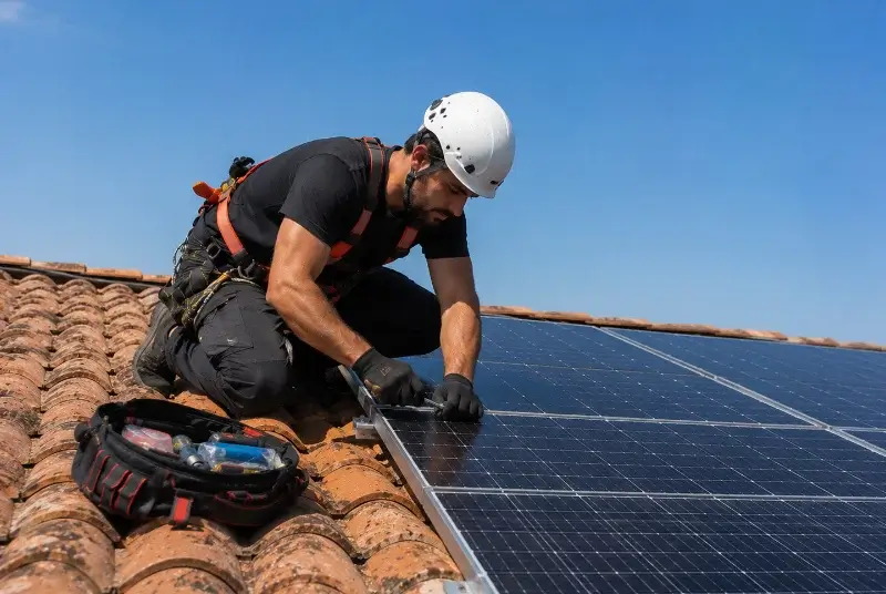 Maintenance et monitoring de panneaux solaires à Bournos